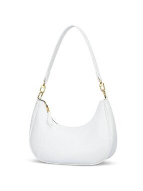 PU Leather Crescent Shoulder Bag Small Clutch Crossbody Hobo Purse for Women